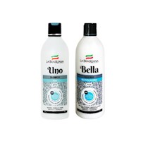 Shampoo Uno Nut Sin Sal + Máscara Cap Bella Rectificadora La Brasiliana 500 Ml